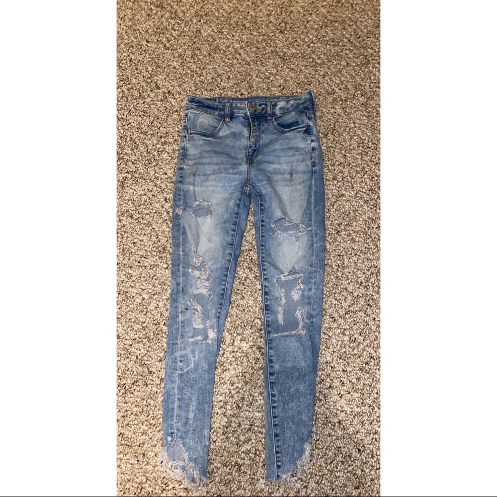 American Eagle ripped jeans